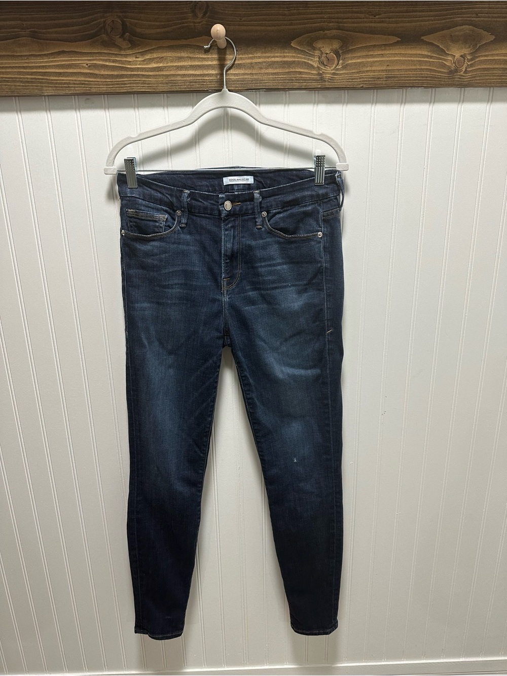 Good American Good Legs Skinny Jeans Sz 6 a few flaws